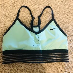 NIKE dri-fit aqua colored sports bra